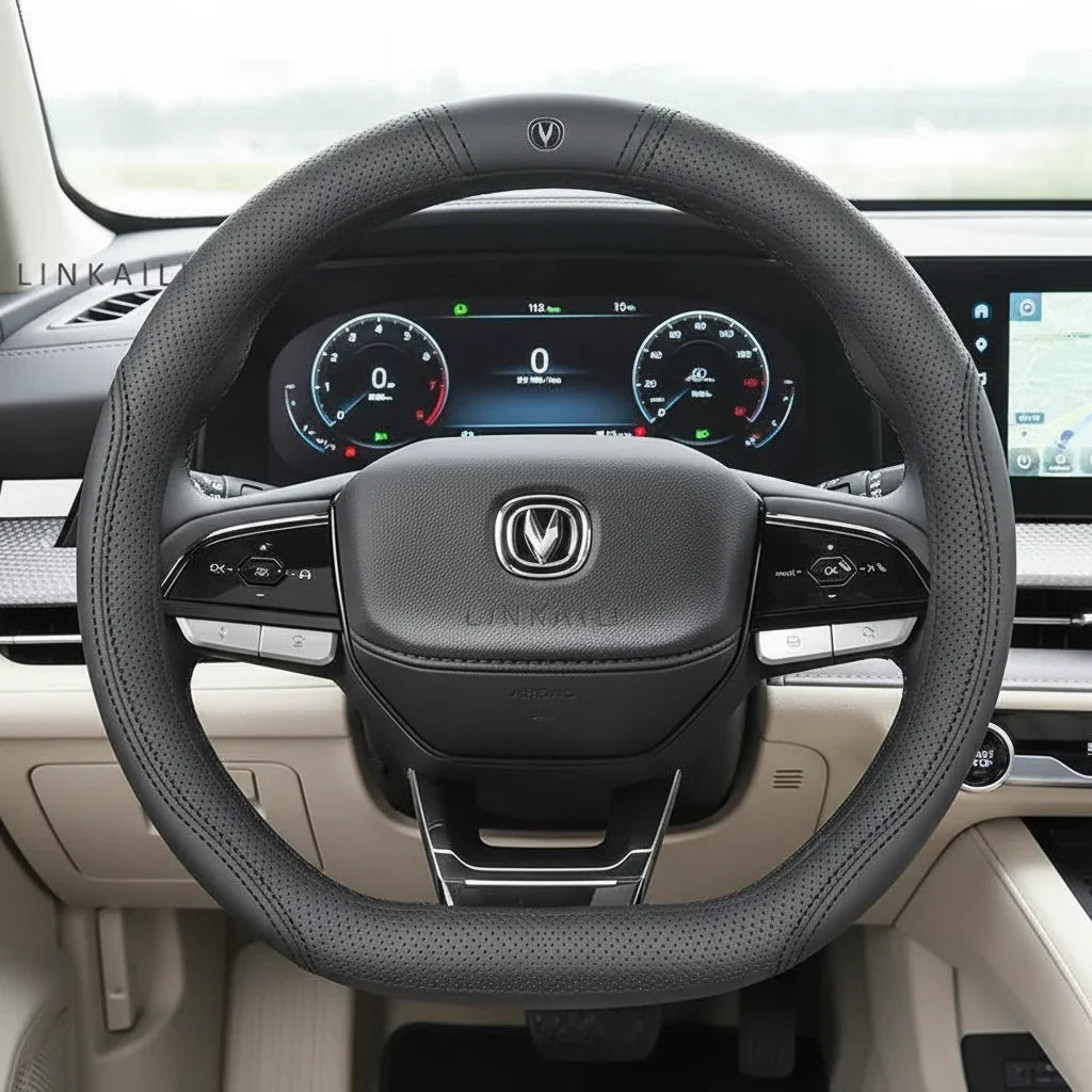 Changan Suede Leather Steering Wheel Cover