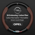 Opel Carbon Fiber Leather Steering Wheel Cover