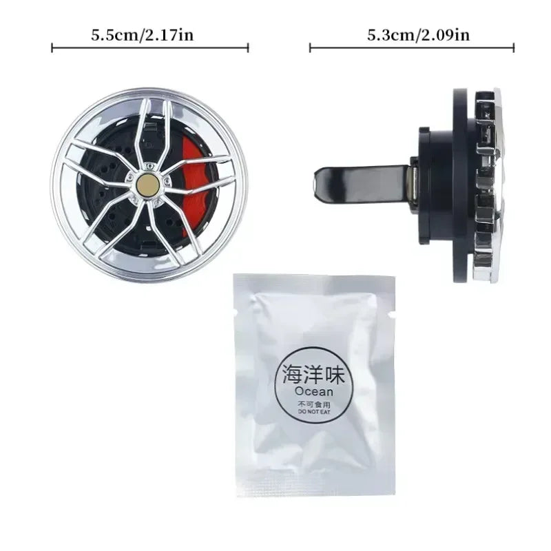 Rotatable Wheel Hub Car Air Freshener Vent Clip