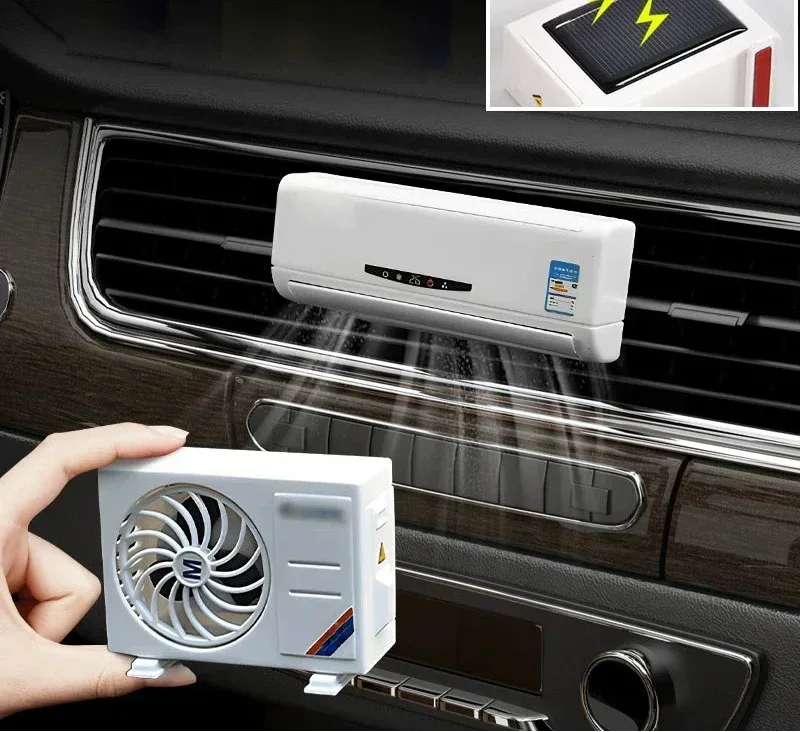 Solar Powered Car Air Freshener Diffuser AC Vent Aromatherapy Ornament