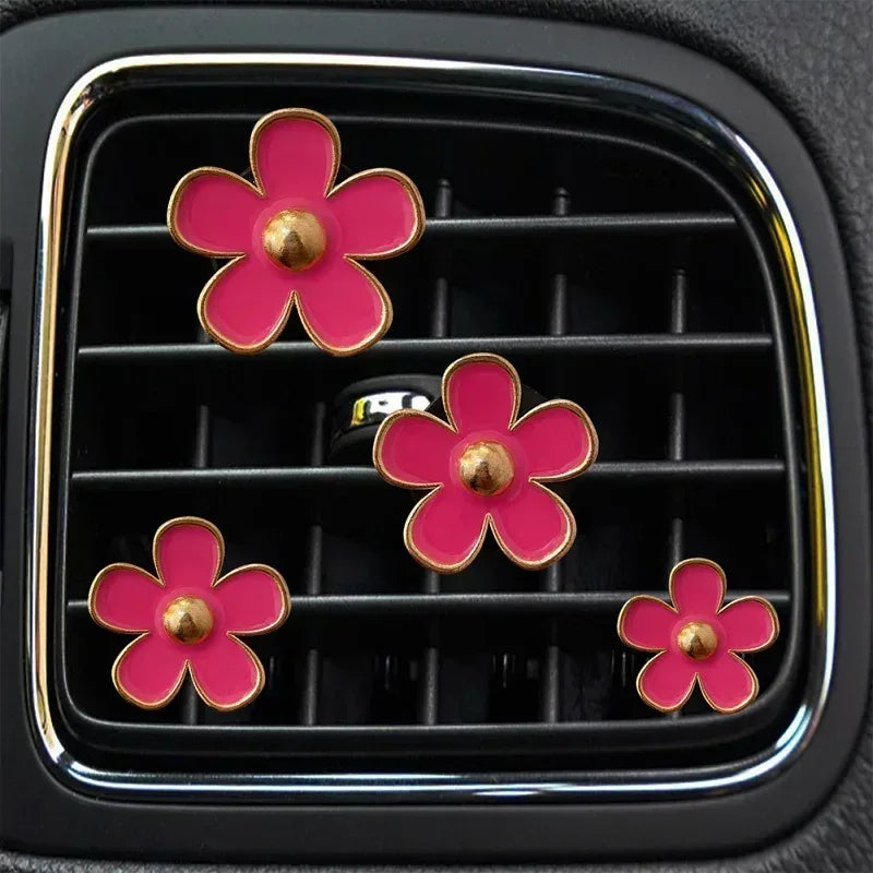 Cute Flower Car Air Vent Perfume Clip Air Freshener