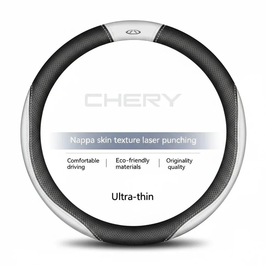 Chery Suede Leather Steering Wheel Cover