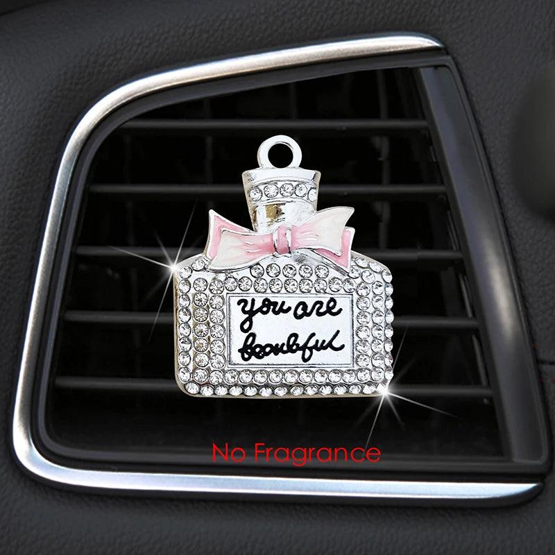Diamond Bowknot Car Air Vent Perfume Clip Diffuser Auto Interior