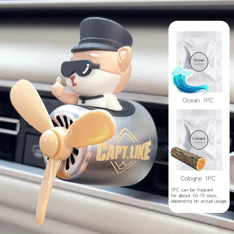 Husky & Shiba Inu Pilot Car Air Freshener