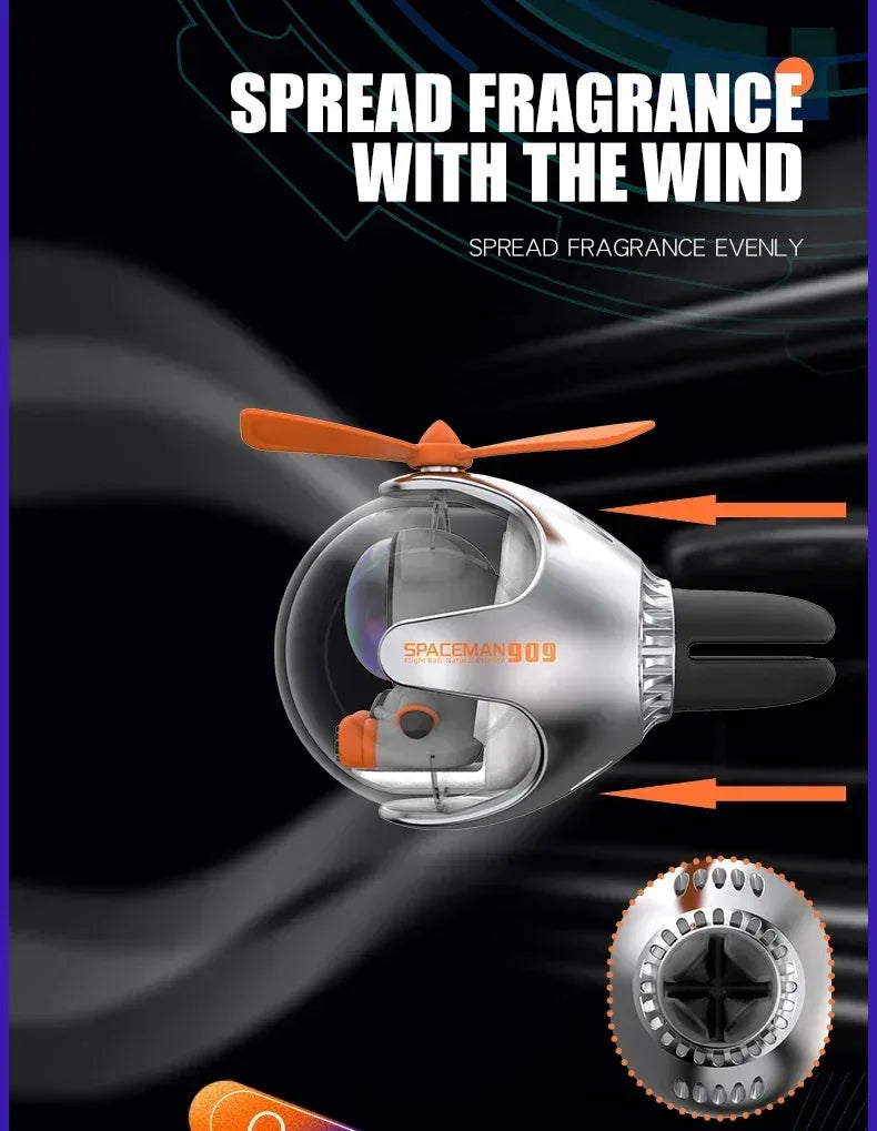Helicopter Propeller Car Air Freshener Vent Clip Diffuser
