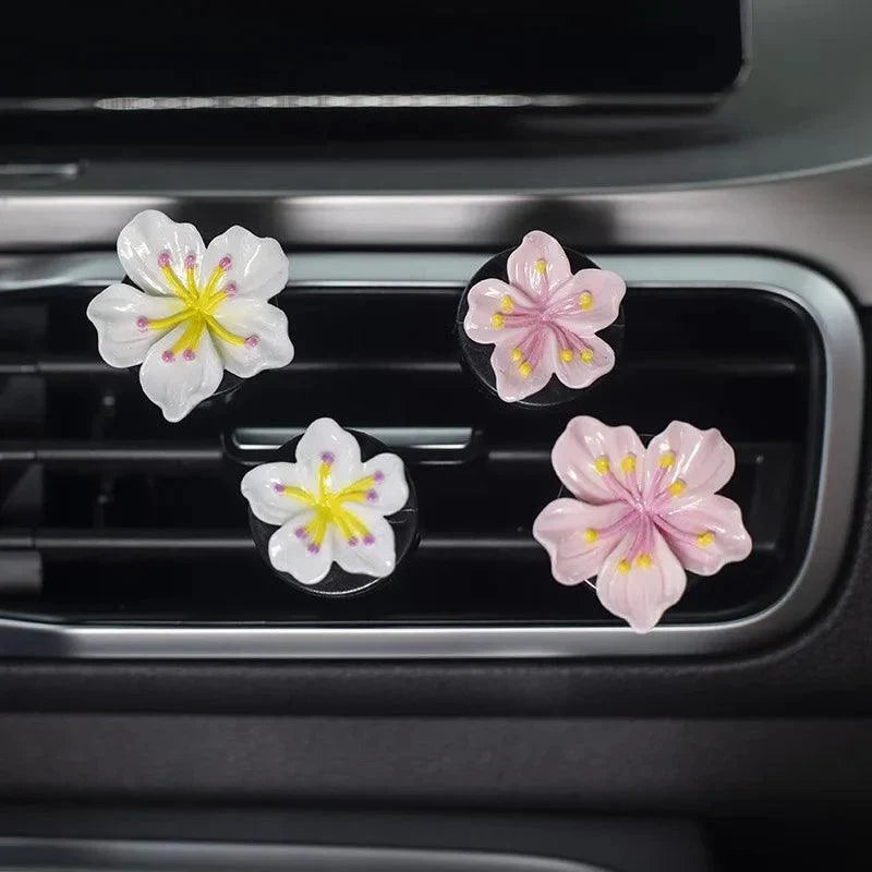2PCS Flower Car Air Vent Perfume Clips - AC Outlet Decorative
