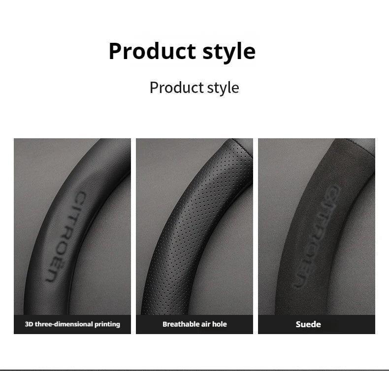 Citroen Leather Steering Wheel Cover