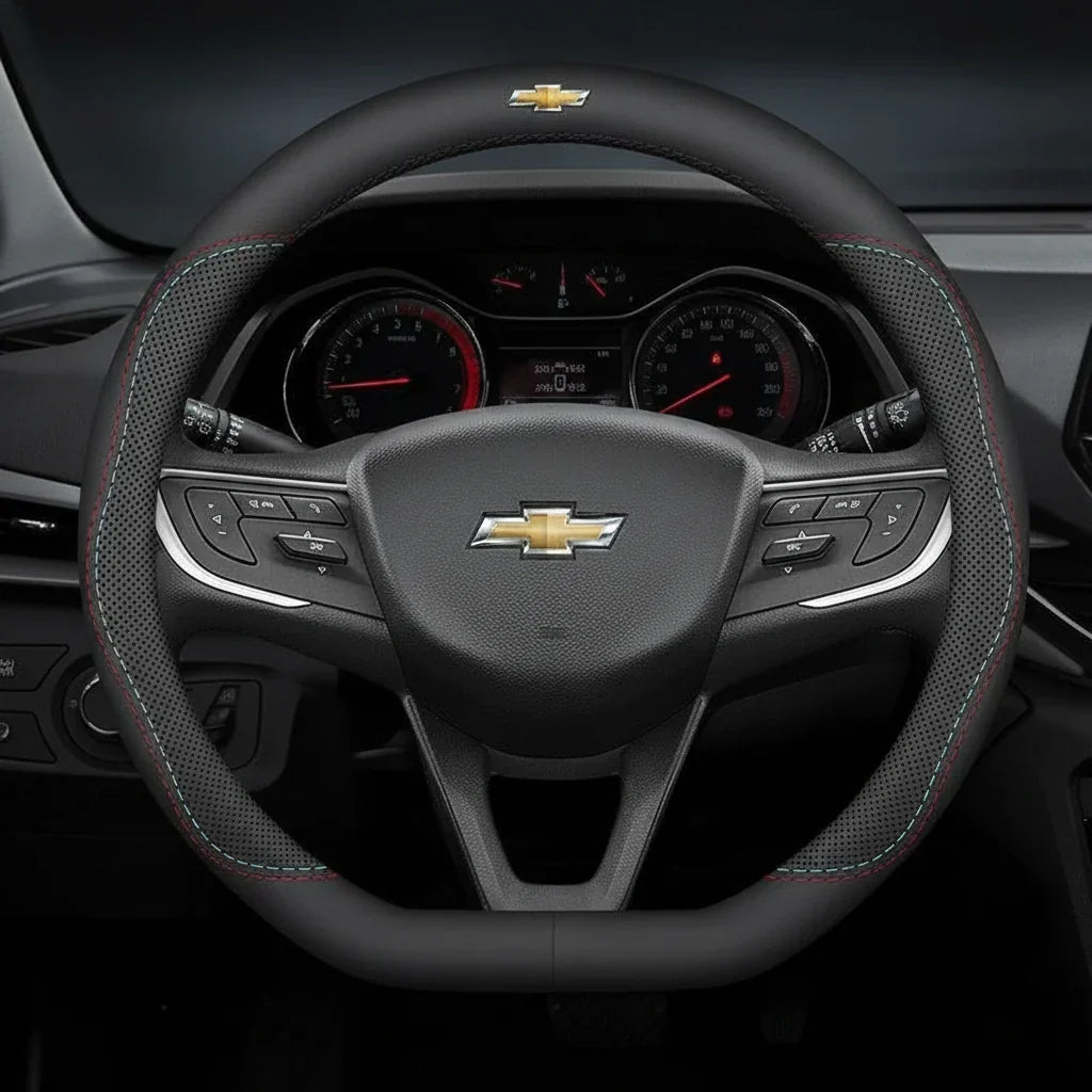 Chevrolet Leather Steering Wheel Cover