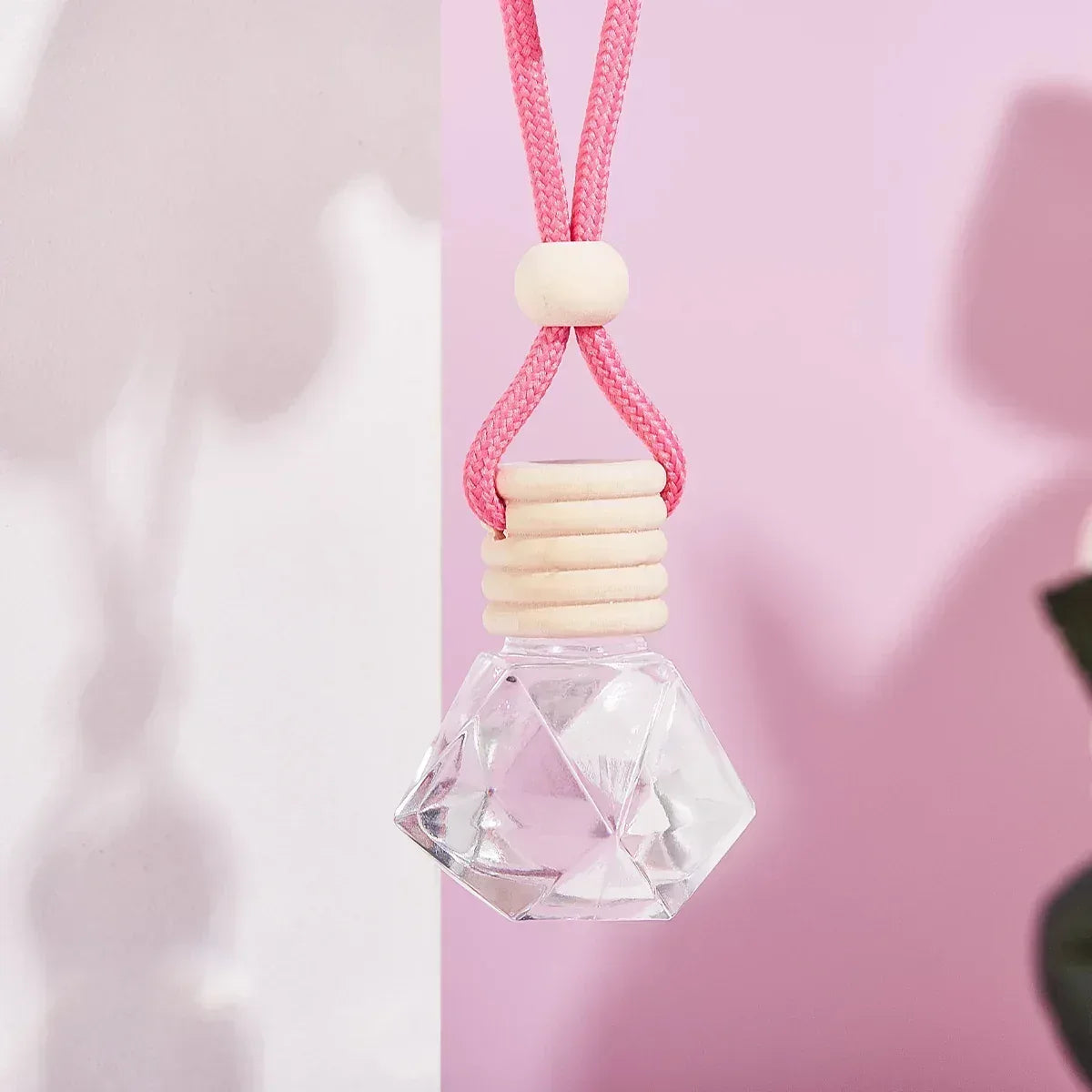 Pink Hanging Car Air Freshener Perfume Pendant