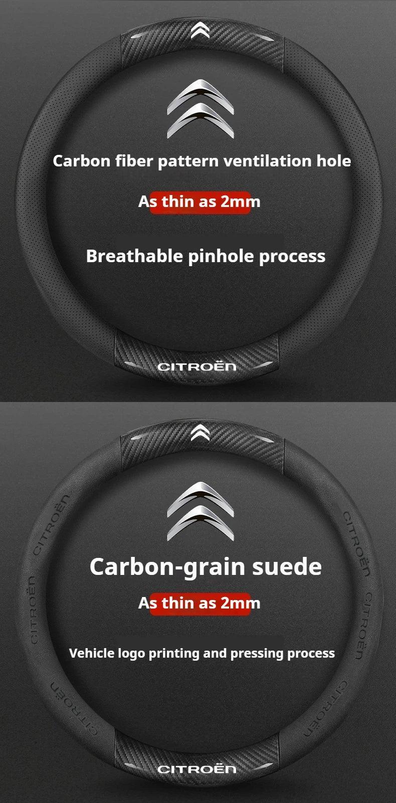 Citroen Leather Steering Wheel Cover