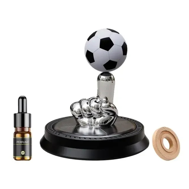 Solar Rotating Football Car Air Freshener