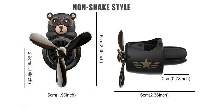 Pilot Bear Car vent Air Freshener ornament