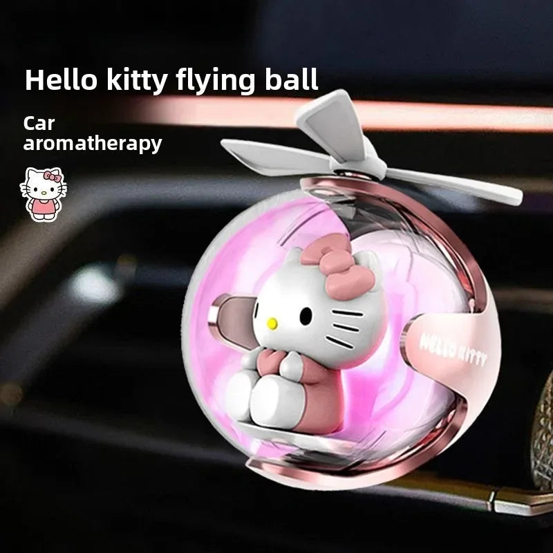 Hello Kitty & Friends Flying Ball Car Air Freshener with LED Light