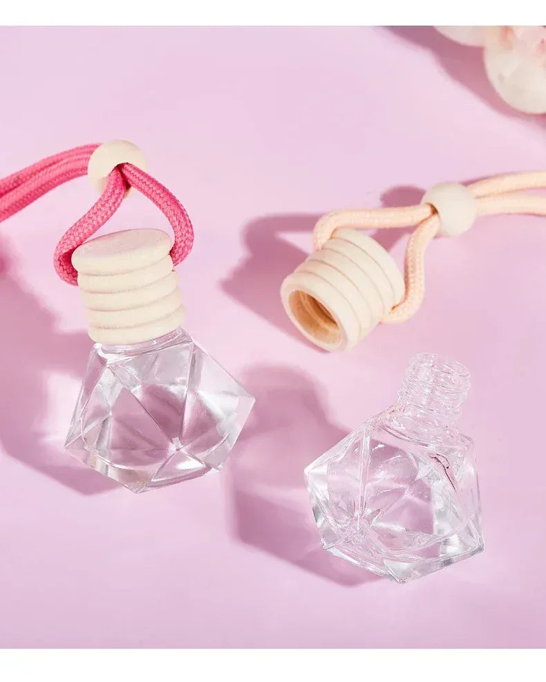 Pink Hanging Car Air Freshener Perfume Pendant