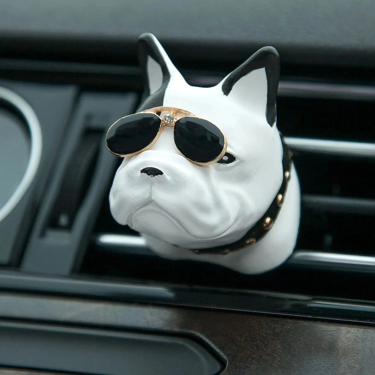 French Bulldog Car Air Freshener - Vent Clip Essential Oil Diffuser