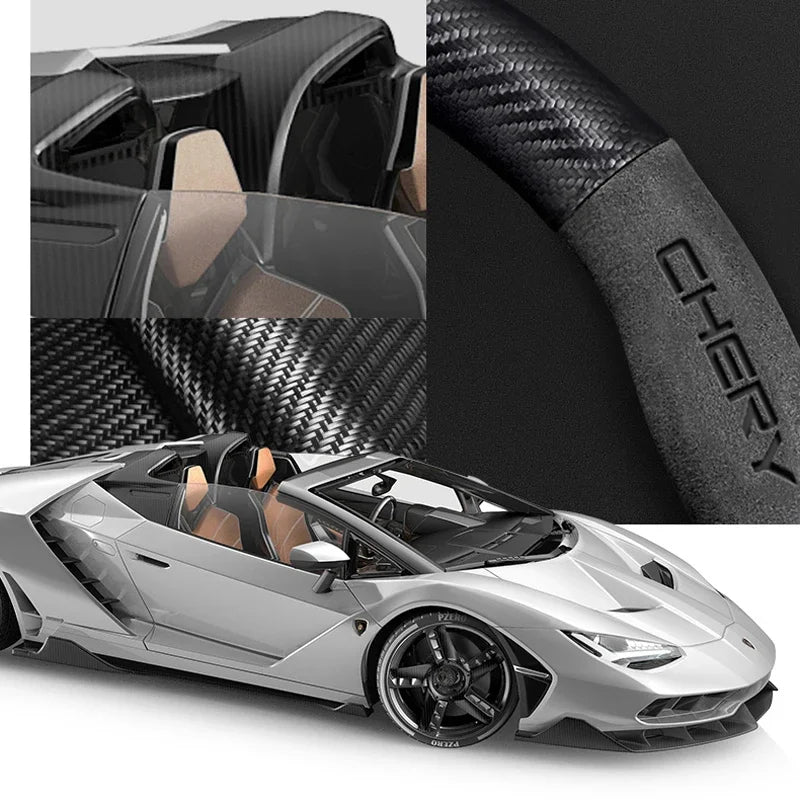 Chery Tiggo Buckskin Carbon Fiber Steering Wheel Cover