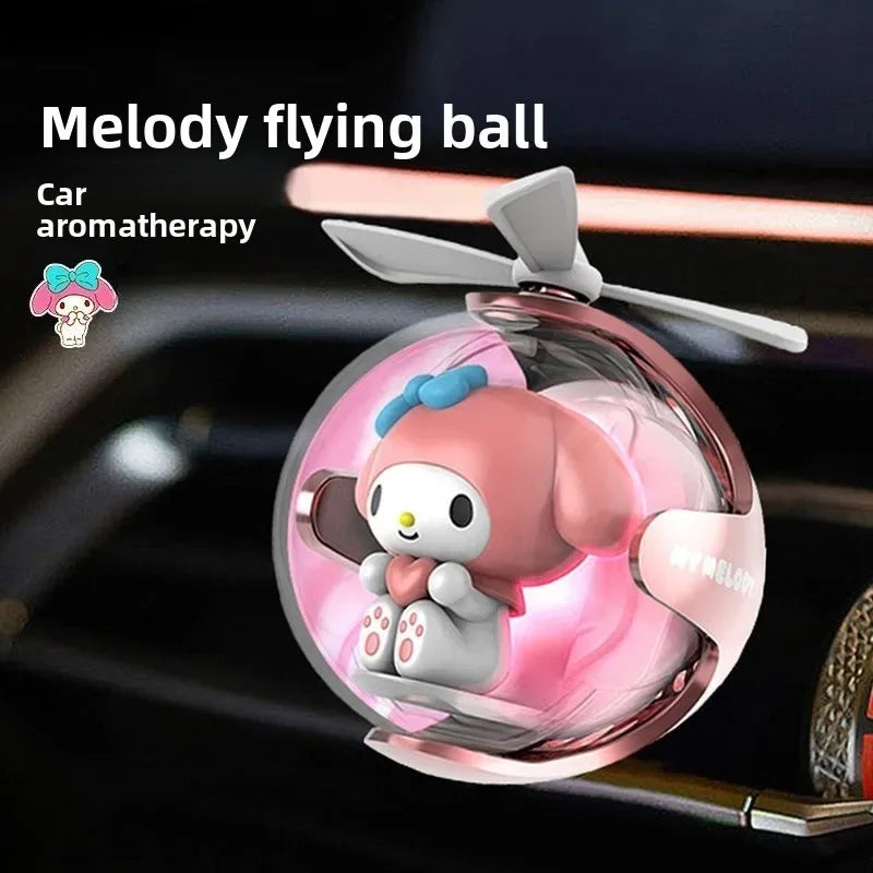 Hello Kitty & Friends Flying Ball Car Air Freshener with LED Light