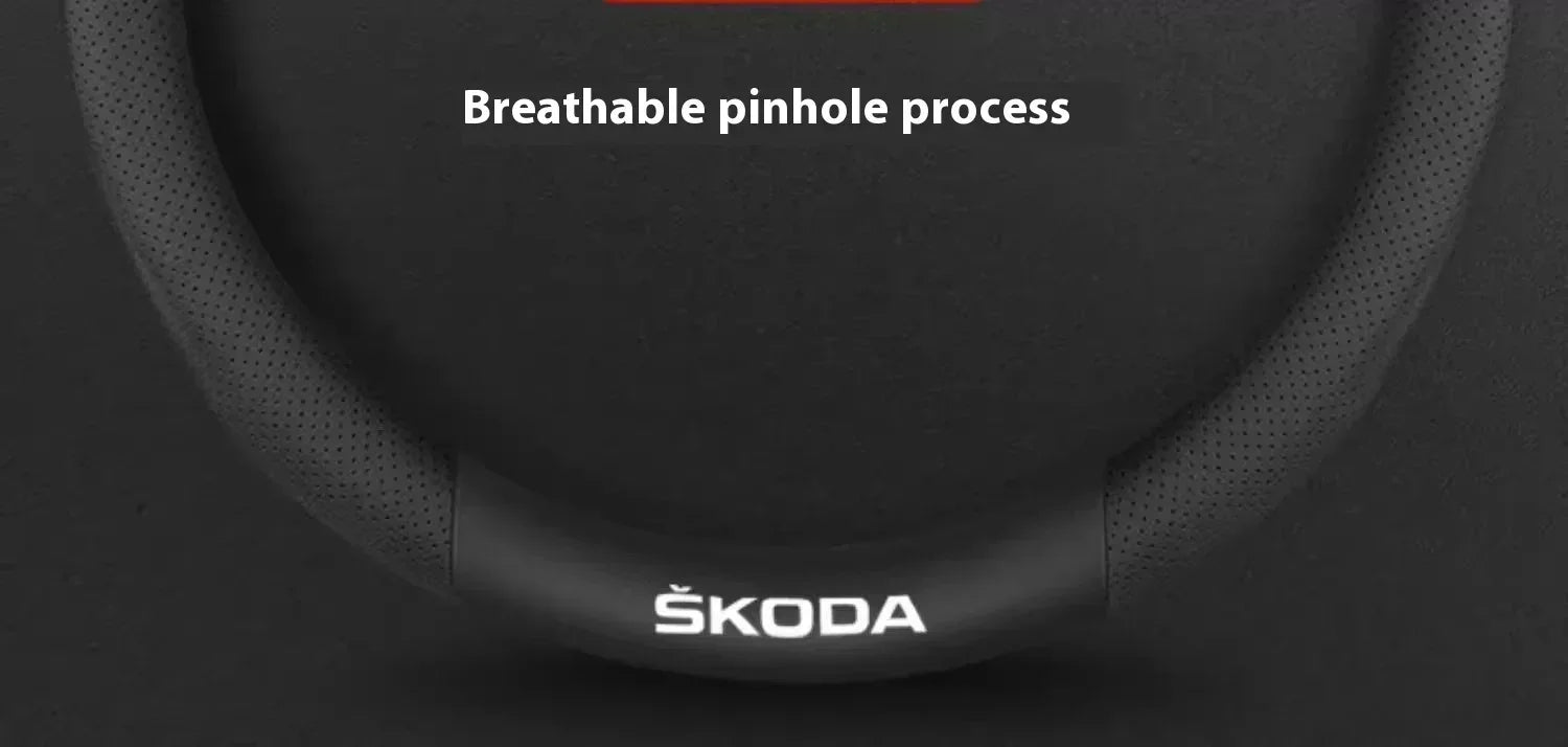 Skoda Carbon Fiber Steering Wheel Cover
