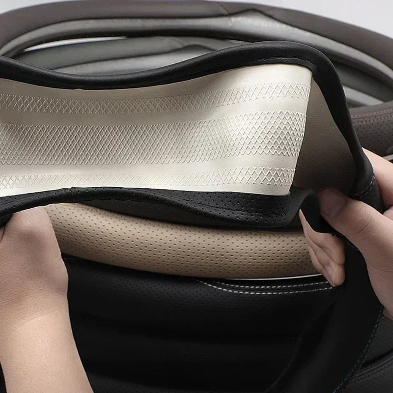 ZEEKR 7X 2024-2026 Leather Steering Wheel Cover Anti-Slip Grip