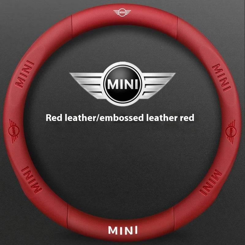 MINI Cooper Carbon Fiber Leather Steering Wheel Cover