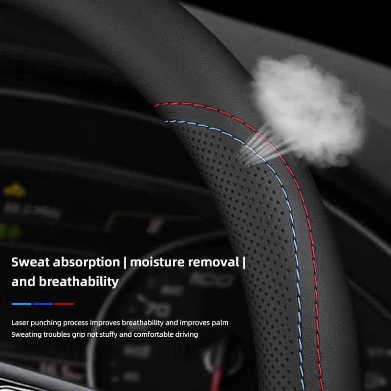 Jaguar Leather Steering Wheel Cover