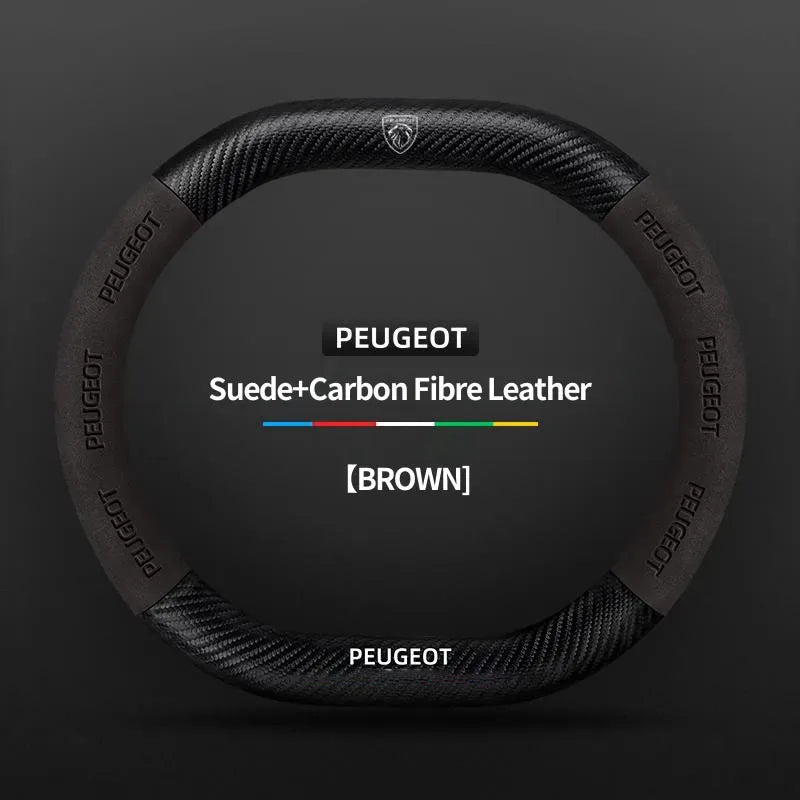 Peugeot 3008 5008 208 2008 Suede Steering Wheel Cover