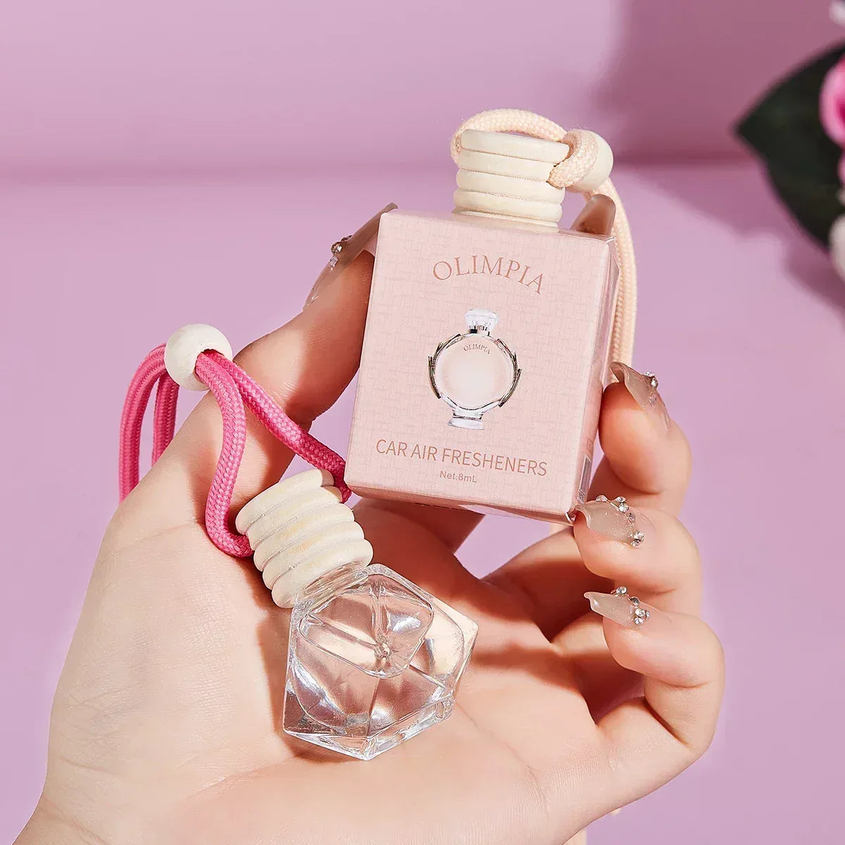 Pink Hanging Car Air Freshener Perfume Pendant