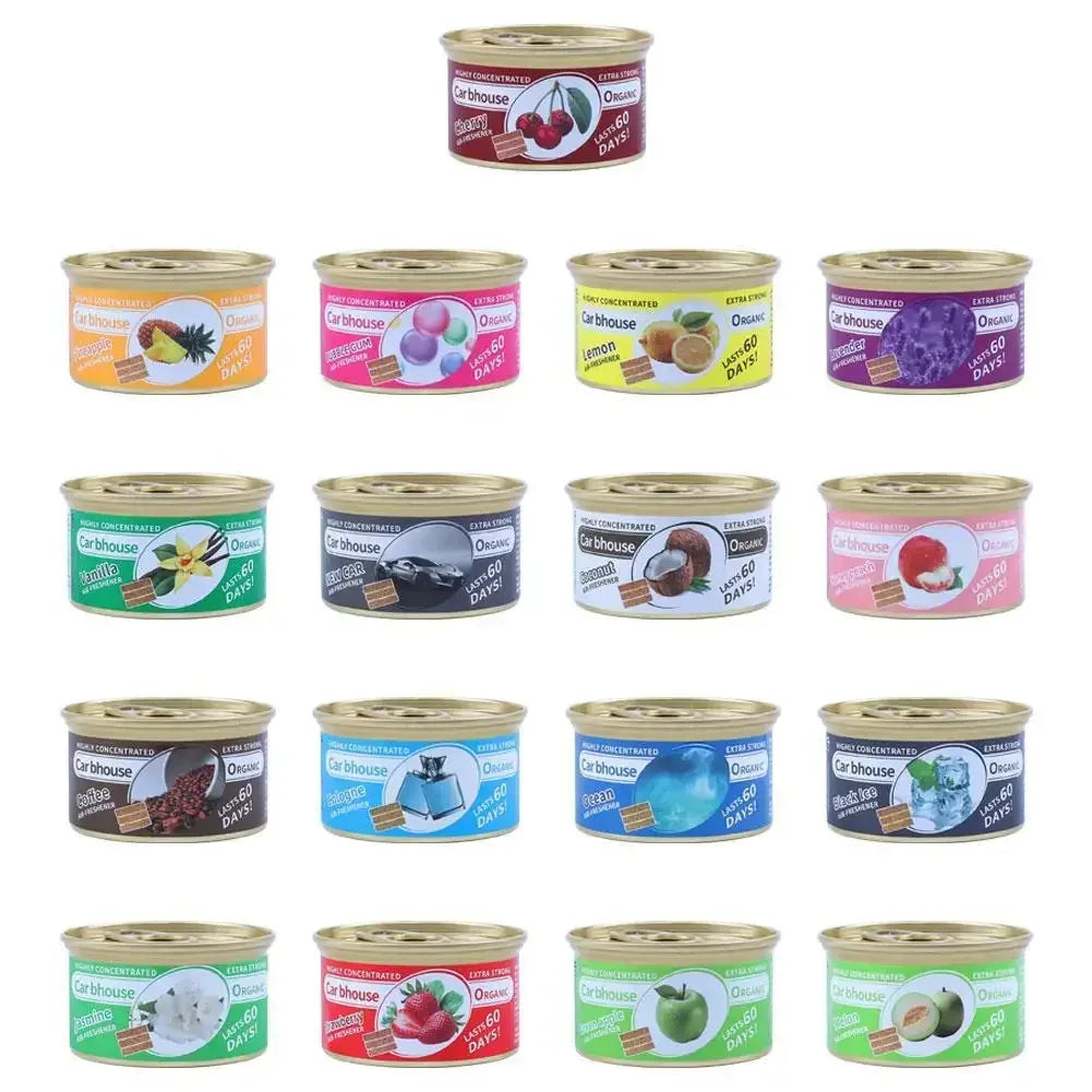 Bubble Gum Scent Car Air Freshener Organic Can Odor Eliminator