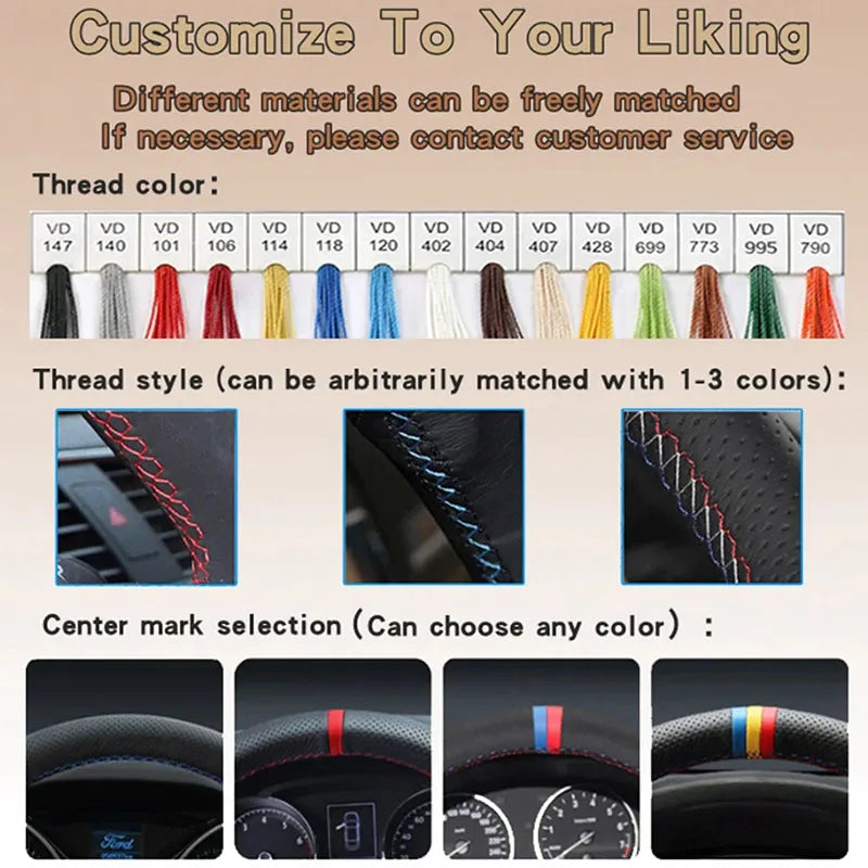 GAC Trumpchi Empow Orange Suede Steering Wheel Cover 2021-2024