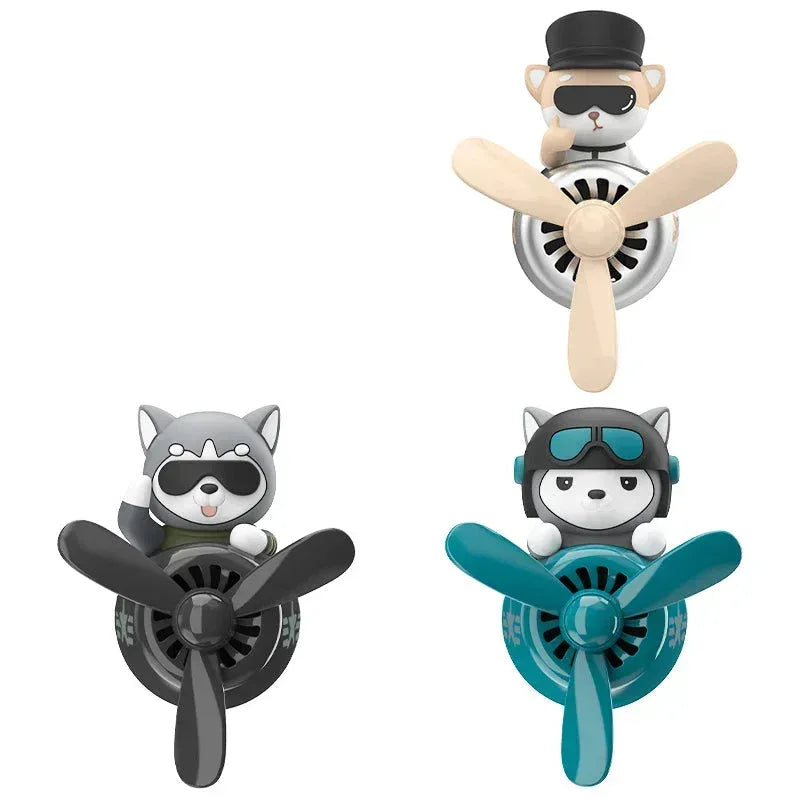 Husky & Shiba Inu Pilot Car Air Freshener
