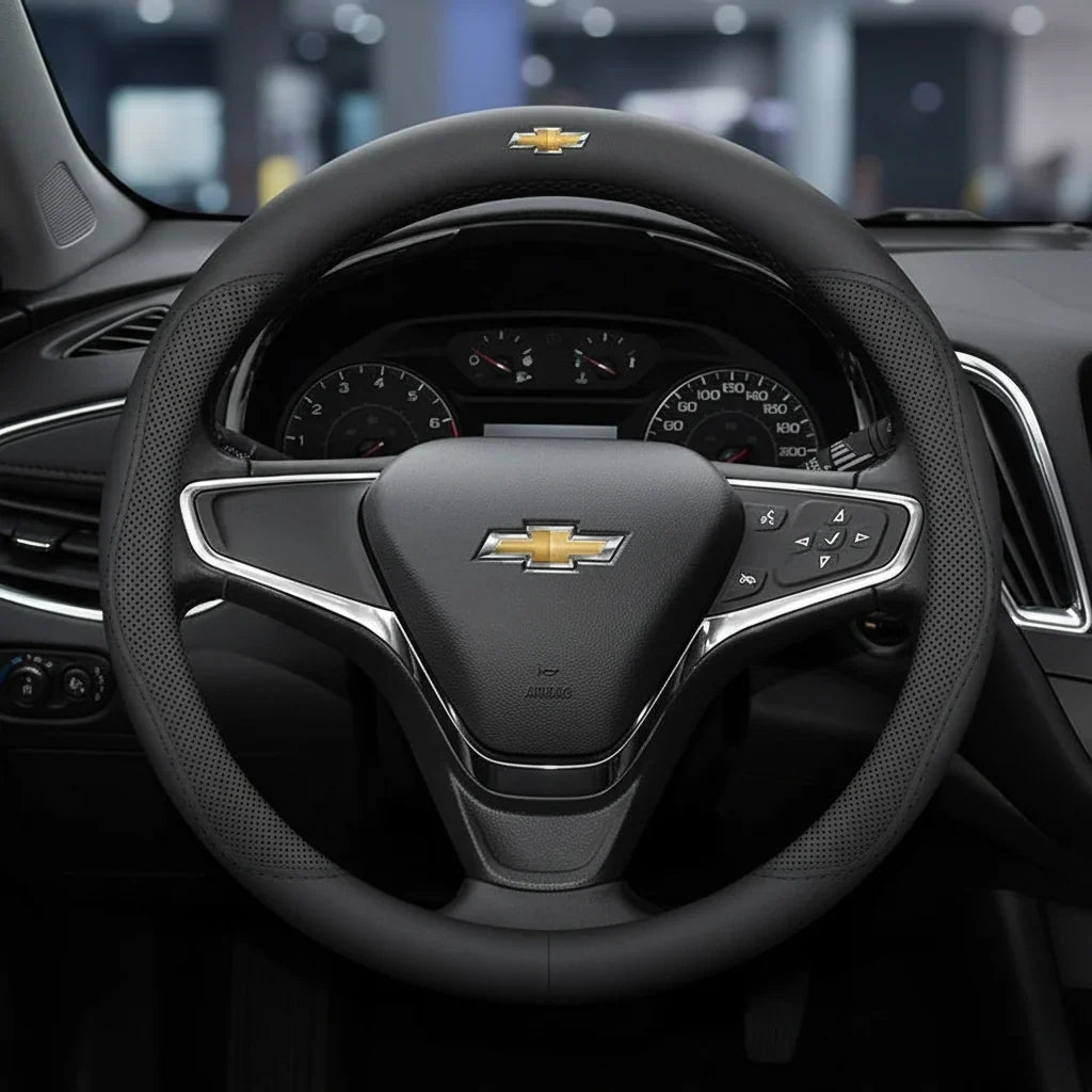 Chevrolet Leather Steering Wheel Cover
