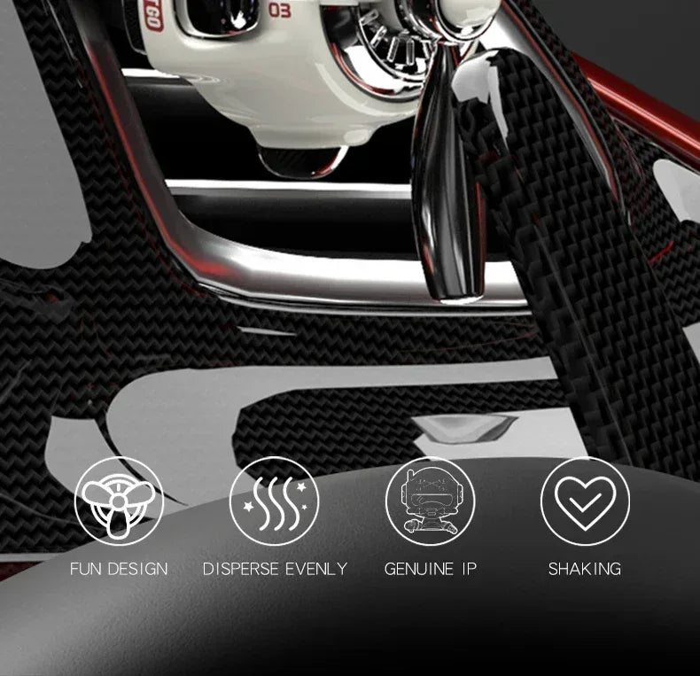 Rotating Propeller Pilot Plane Car Air Freshener