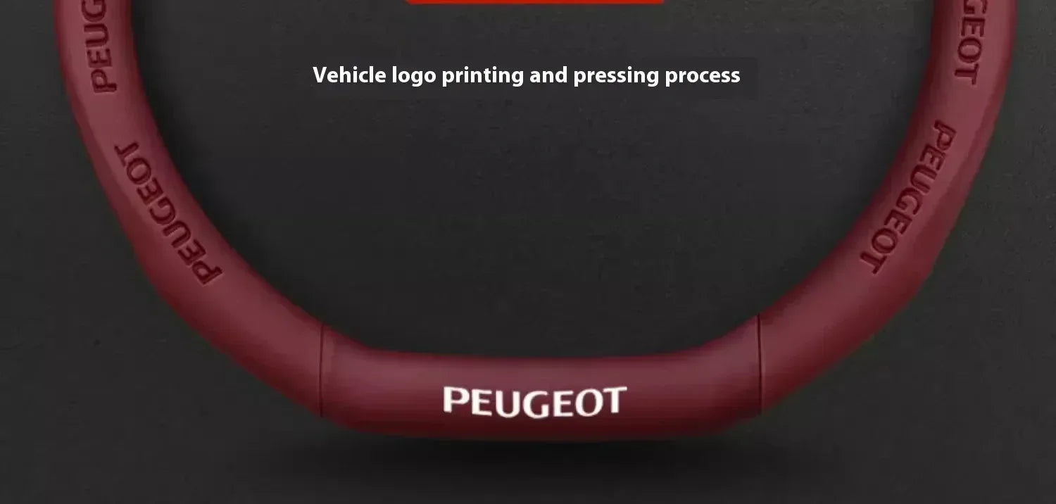 Peugeot Carbon Fiber Leather Steering Wheel Cover