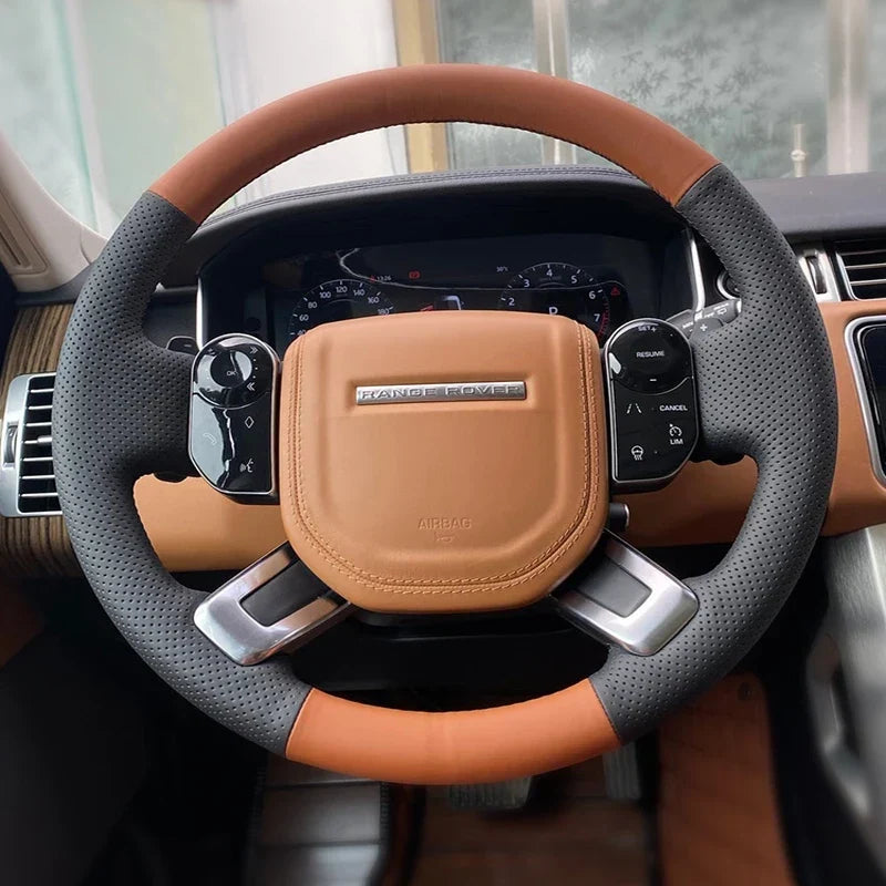 Land Rover Genuine Leather DIY Hand Sewing Steering Wheel Cover