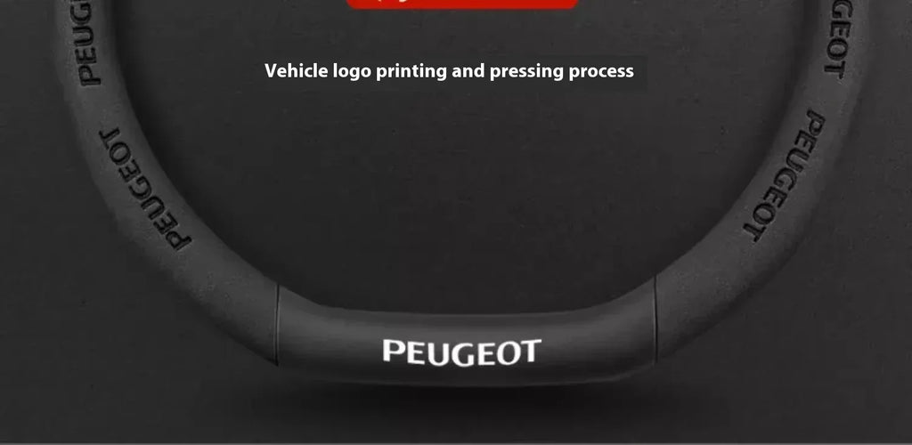 Peugeot Carbon Fiber Leather Steering Wheel Cover