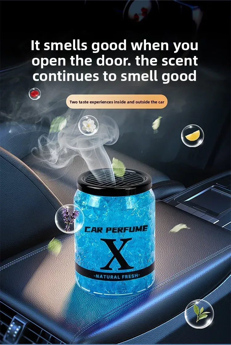 AutoFresh 220g Solid Car Perfume Air Freshener - Long-Lasting Gel
