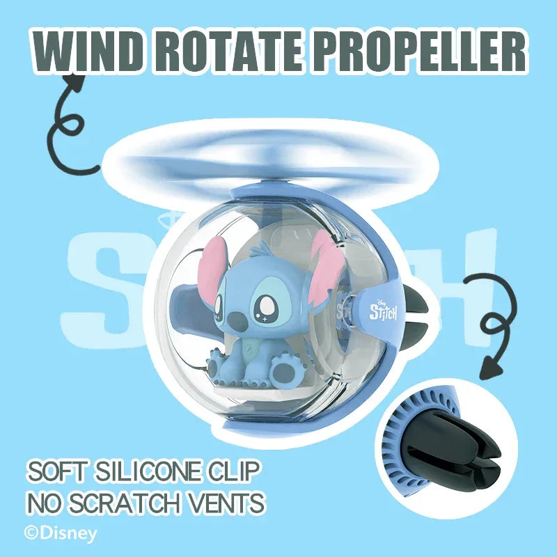 Stitch Flying Ball Car Air Freshener With LED Light