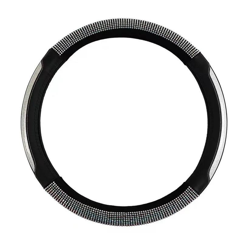 Diamond Bling Glitter Leather Steering Wheel Cover