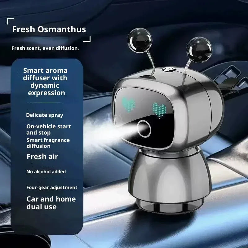 AutoTech Robot Car Aromatherapy Diffuser - LED Air Freshener
