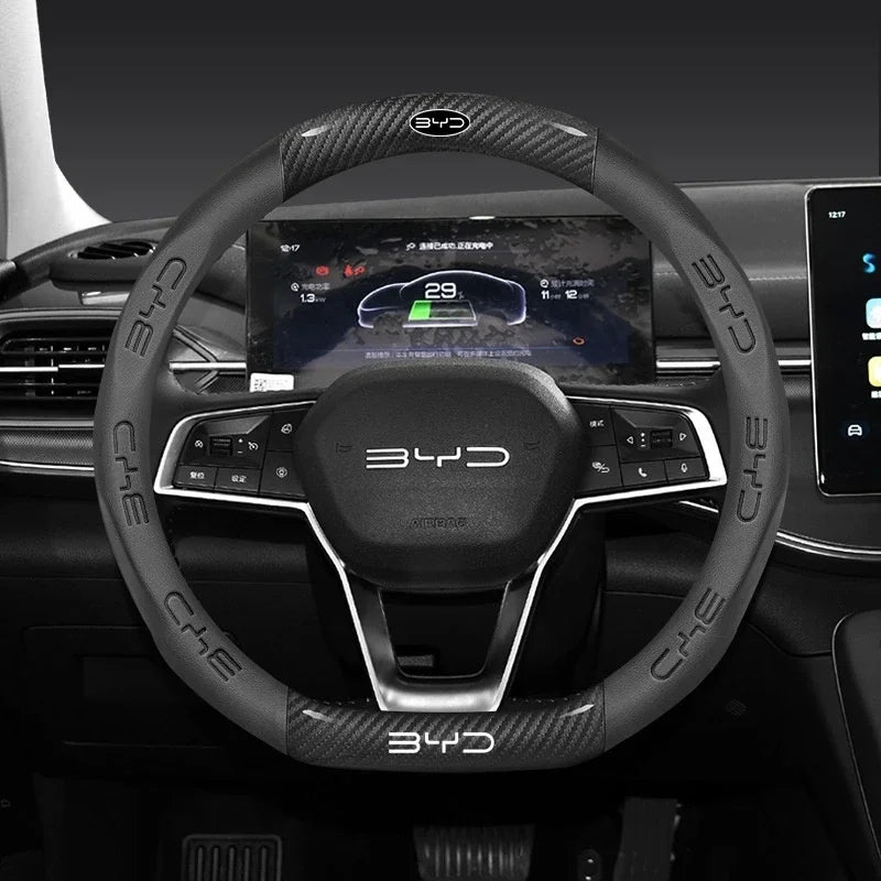 BYD Anti-Slip Suede Steering Wheel Cover