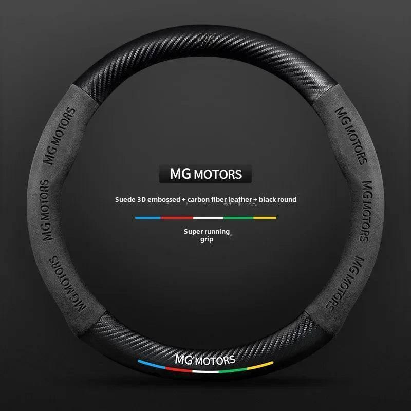 MG Carbon Fiber & Suede Steering Wheel Cover