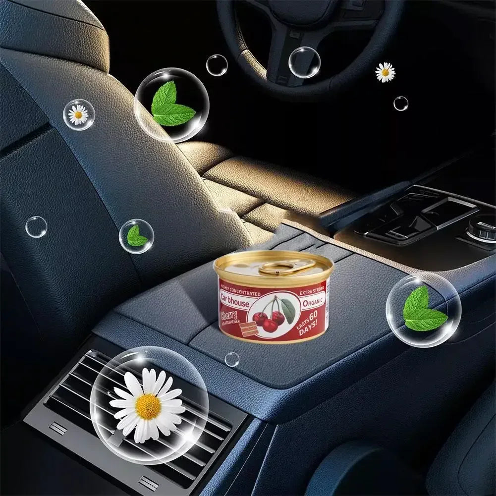 Bubble Gum Scent Car Air Freshener Organic Can Odor Eliminator