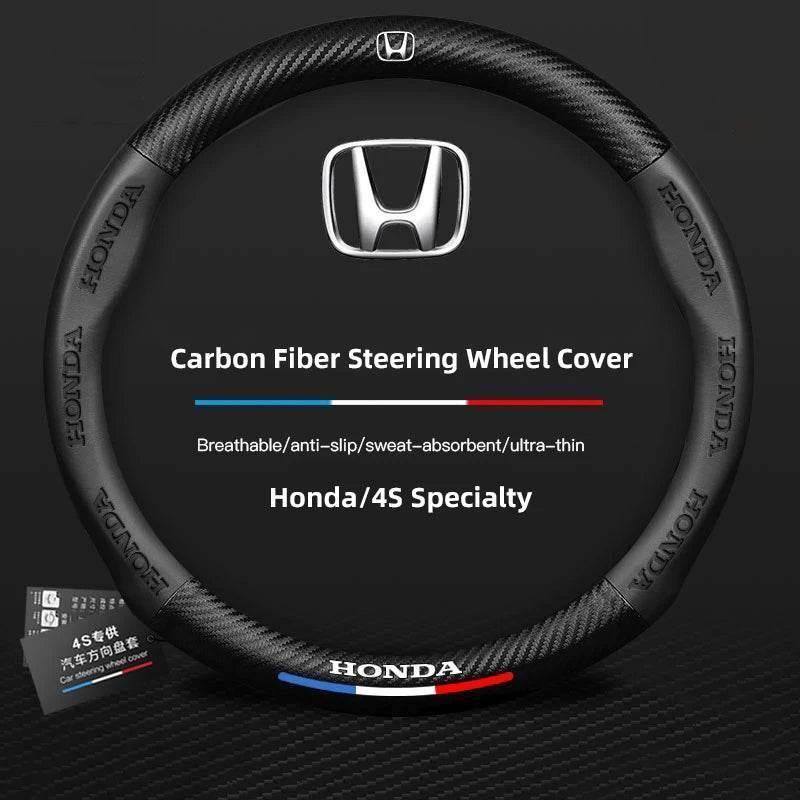 Honda Carbon Fiber Sports Steering Wheel Cover
