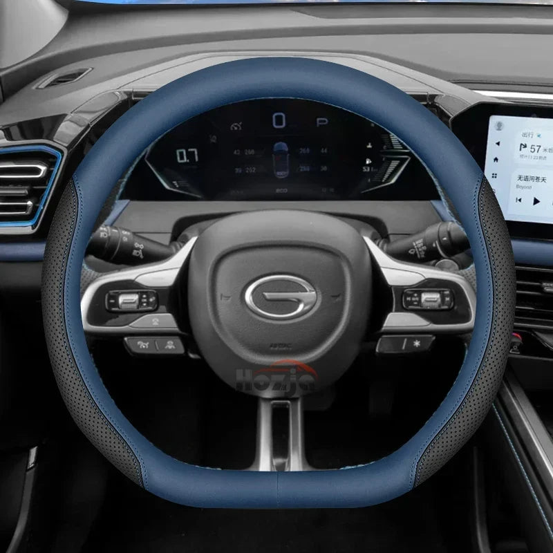 D Type Leather Steering Wheel Cover for GAC GS3 Emzoom Empow