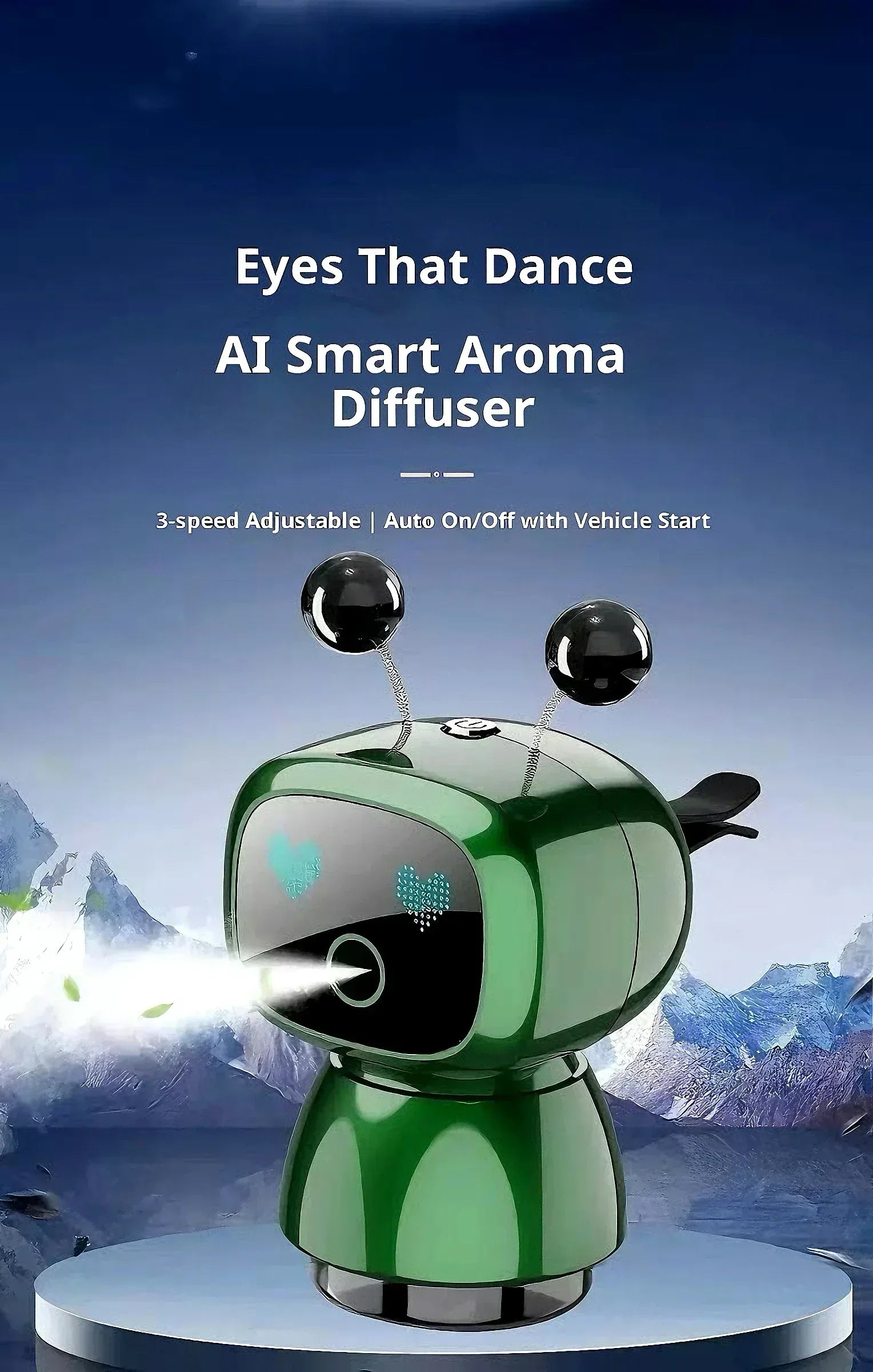 AutoTech Robot Car Aromatherapy Diffuser - LED Air Freshener