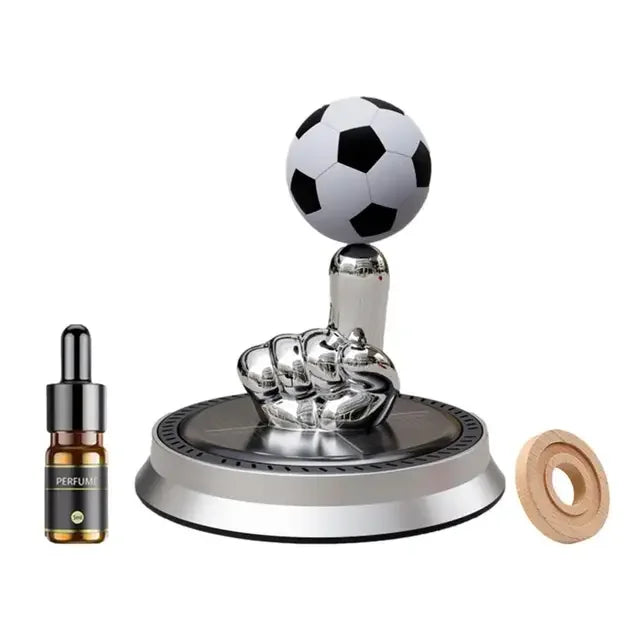 Solar Rotating Football Car Air Freshener
