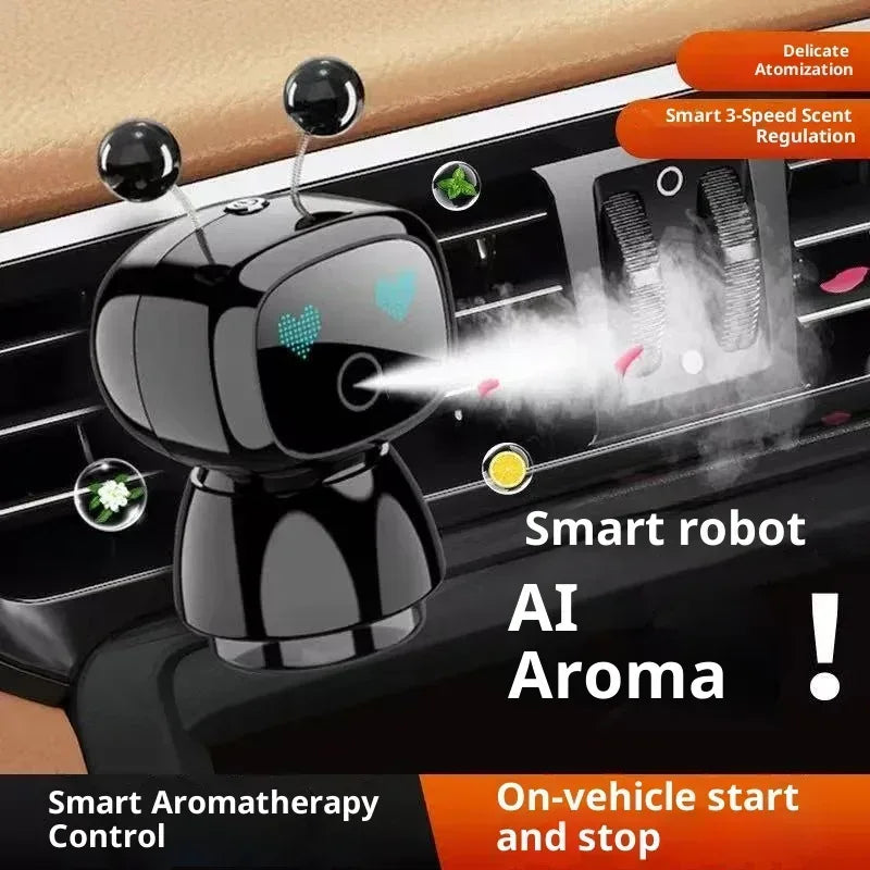 AutoTech Robot Car Aromatherapy Diffuser - LED Air Freshener