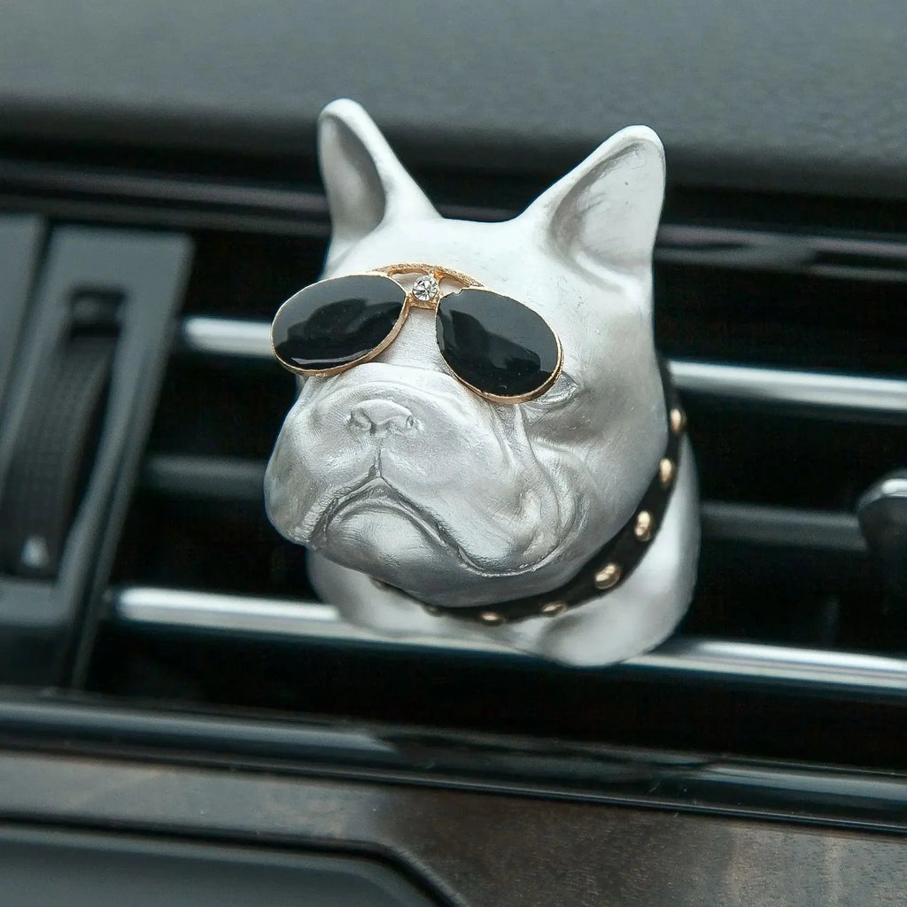French Bulldog Car Air Freshener - Vent Clip Essential Oil Diffuser