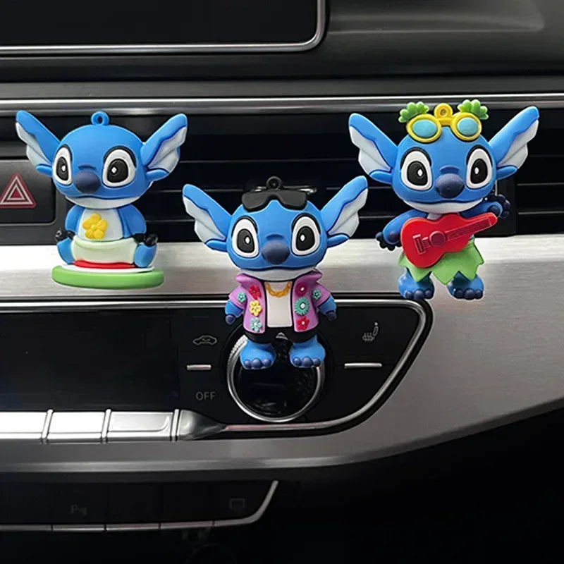 Disney Stitch Car Air Freshener Vent Clip - Anime Figure Ornament