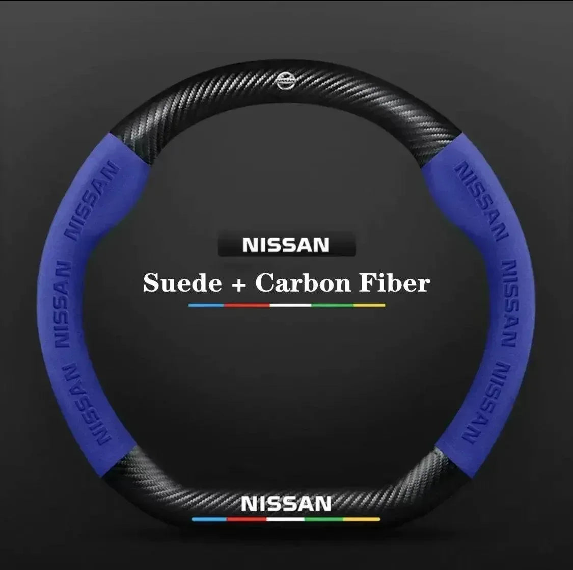 Nissan Carbon Fiber Suede Steering Wheel Cover